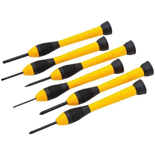 Stanley 0-66-052 Instrument Schroevendraaier Set, 6 Stuk, Geel
