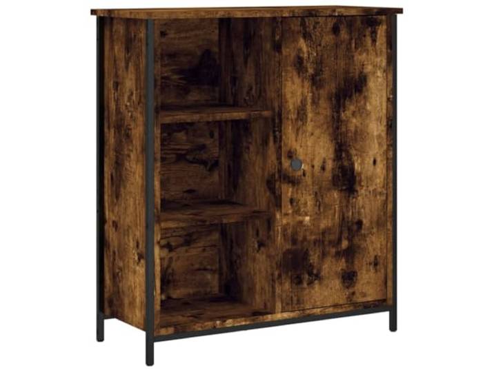 HGFDVCMR Sideboard Räuchereiche 70x30x80 cm Holzwerkstoff Kompakter Kommodenschrank für Wohnzimmer und Schlafzimmer mit verstellbaren Beinen und robuster Oberplatte.