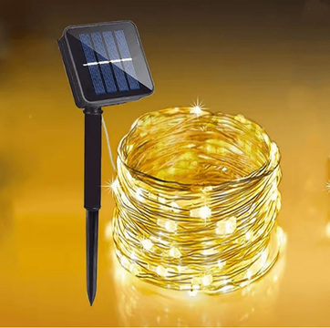 Inspire Essentials SunGlow Solar Fairy Lights Outdoor String With 8 Lighting Modes 31m 300led warm 1pcs