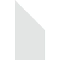 GroJa Glaselement komplett Satiniert ESG recht 90x180/90