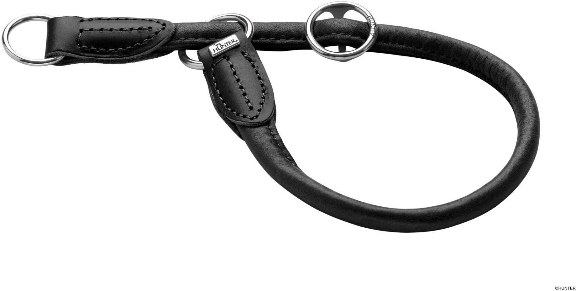 DOG SPORT HUNTER Dressurhalsung Round & Soft Canadian Up L, schwarz