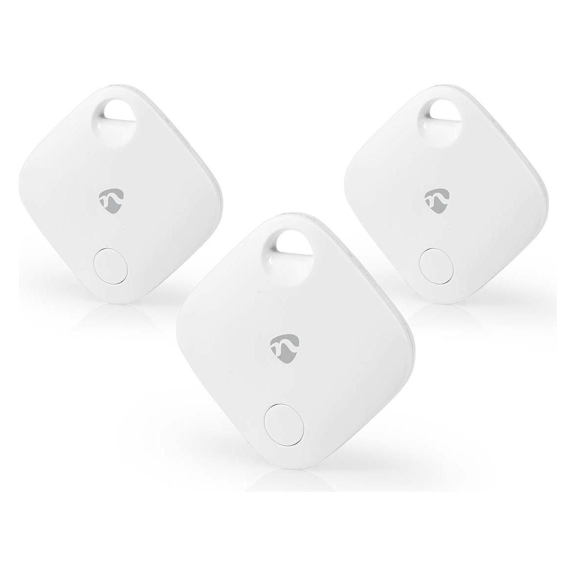 Nedis Schlüssel-Finder | Batteriebetrieben | 3x CR2032 | Batterien enthalten | Bluetooth version: 5 (Apple Find My) (BTTAG10WT3)
