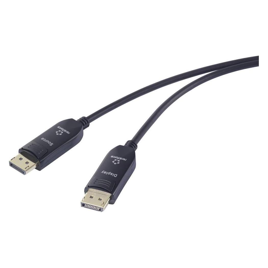 Renkforce Glasfaser / DisplayPort Anschlusskabel DisplayPort Stecker, DisplayPor (30 m) (RF-6117772)