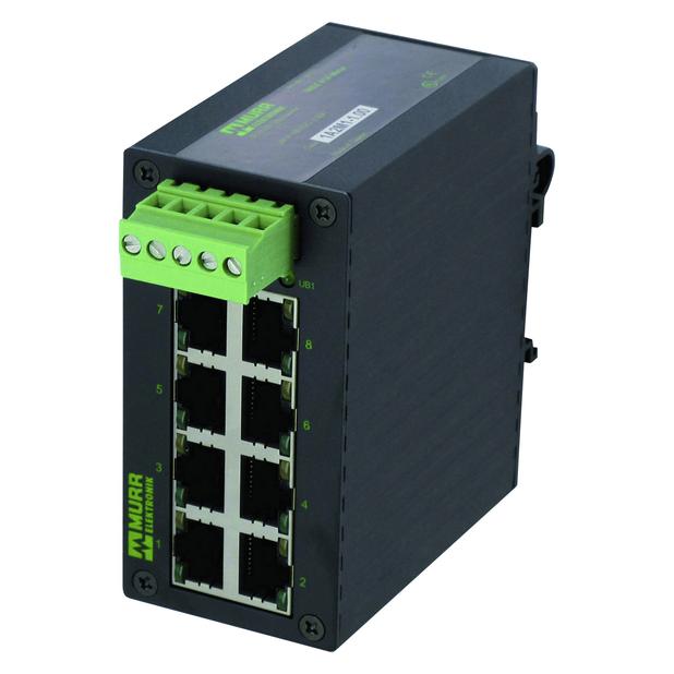 Murr Elektronik Feldbustechnik Netzwerk Switch RJ45 8 Port (8 Ports) (58171)