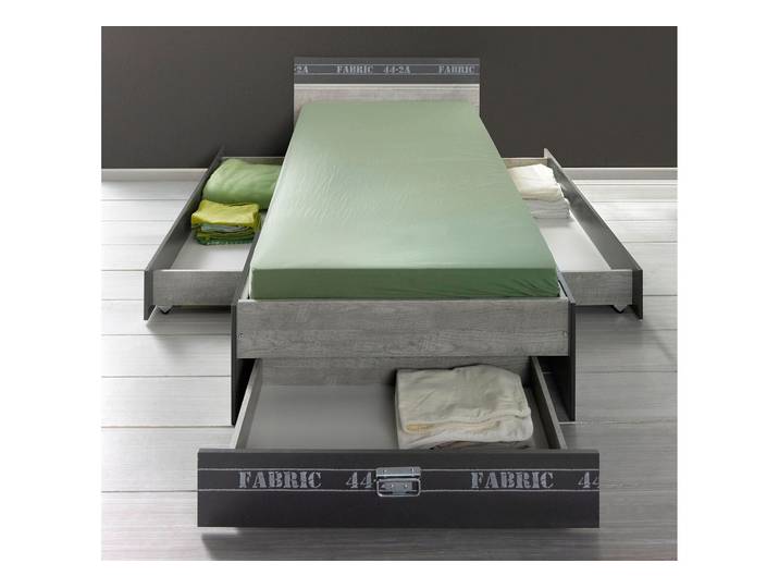Schubkasten PARISOT Fabric , grau (eschefarben, grau), Melamin, Schubladen, Schubkasten, (2 Stck.)