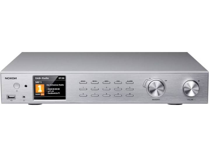 NOXON A 571 - Hifi stereo tuner - FM DAB+ Bluetooth USB Spotify internetradio - Zilver