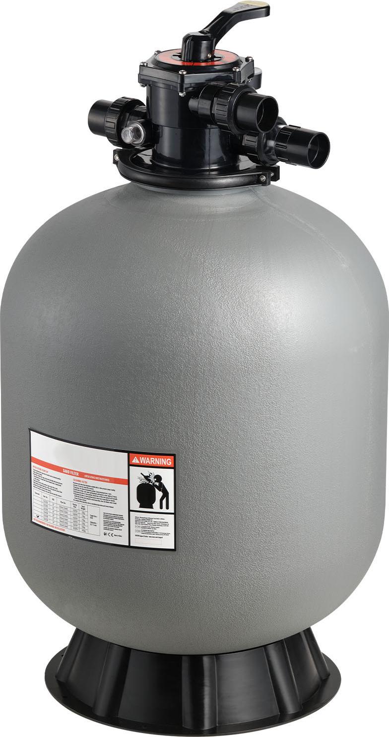 SucceBuy Sandfilter 600 mm, 246 L/min Filtersystem, Filterkessel mit 7-Wege-Ventil, Modi für Rückspülen, Spülen, Umwälzen, Abwasser, Winter & Geschlossen, geeignet für Aufstellpools