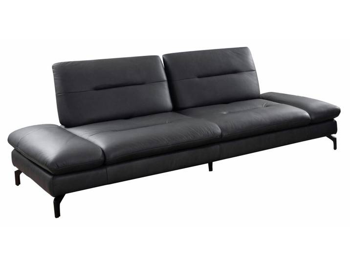 Moderano Sofa 3er ORLANDO, anthrazit, Leder