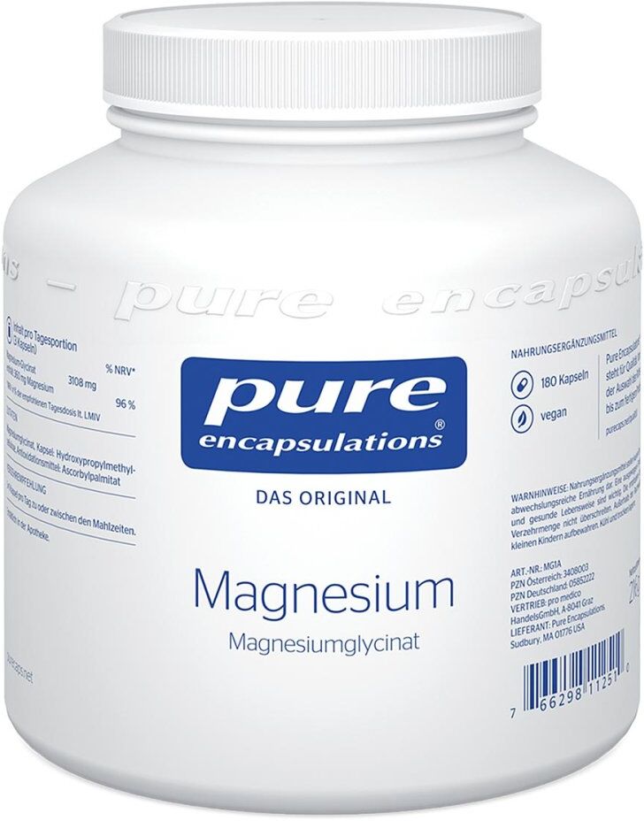 Pure Encapsulations Magnesium Magnesiumglycinat Kapseln 180stk