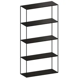 Regal Slim Irony Zeus kupferschwarz, Sandeffekt, Designer Maurizio Peregalli, 82x164x31 cm