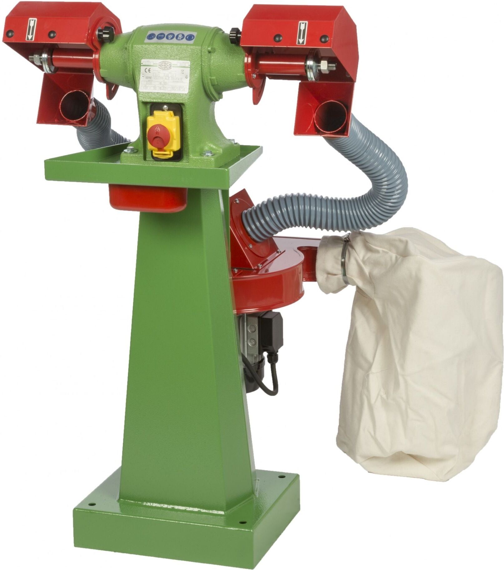 Nebes Pulitrice con aspiratore PA-9 serie industriale in ghisa 0,5 HP monofase