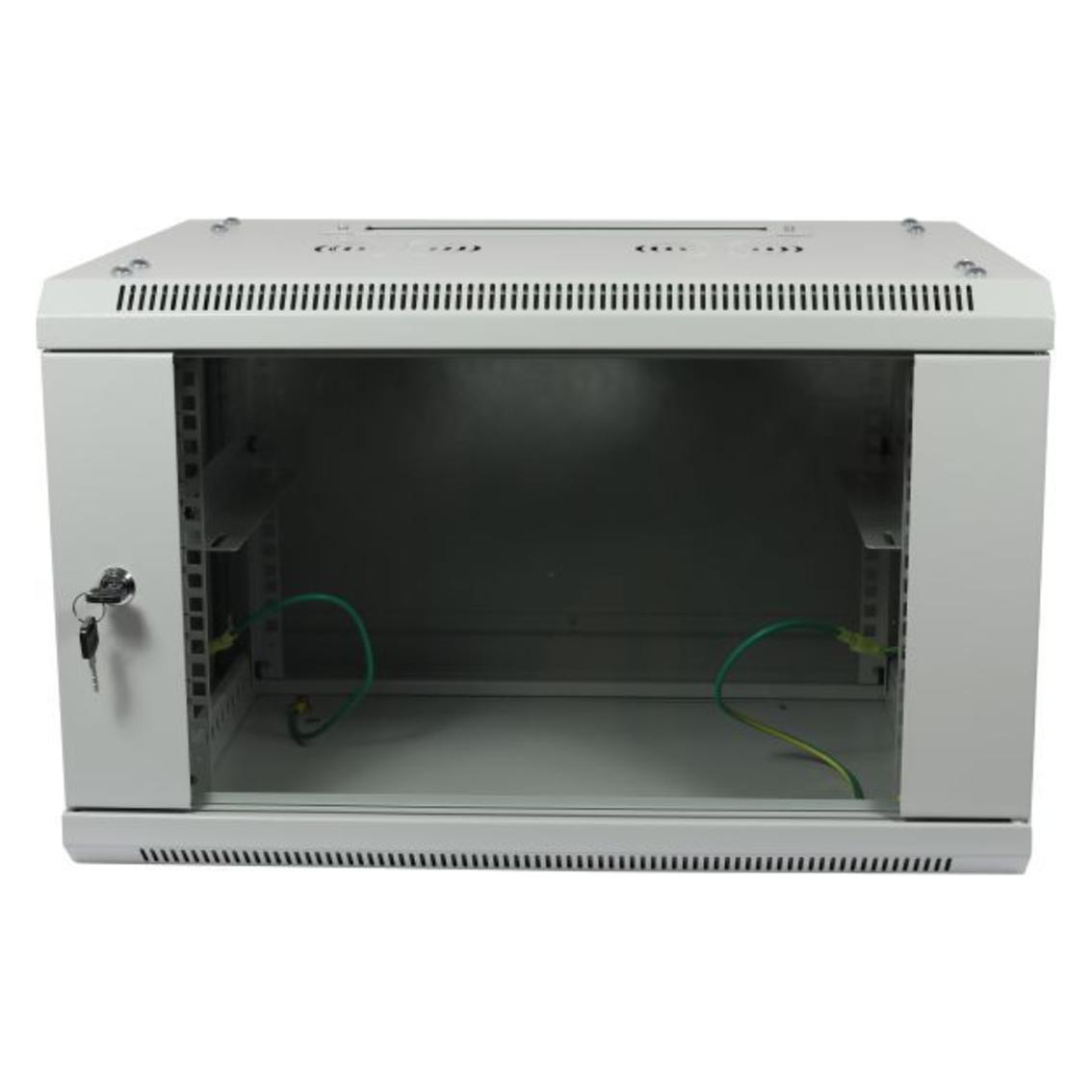Allnet 19 Wandgehäuse 12HE B600 / T600mm 1-teilig *lichtgrau* SMA-Serie (12 HE, 19 Zoll Rack) (ALL-SMA6612GRAU)