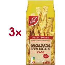 Gut & Günstig 3x Gebäckstangen mit Käse 150 g