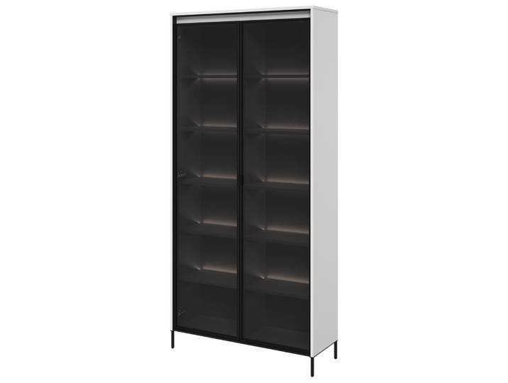 Zweiflügeliger Schrank Trend 92 cm mit LED Weiß