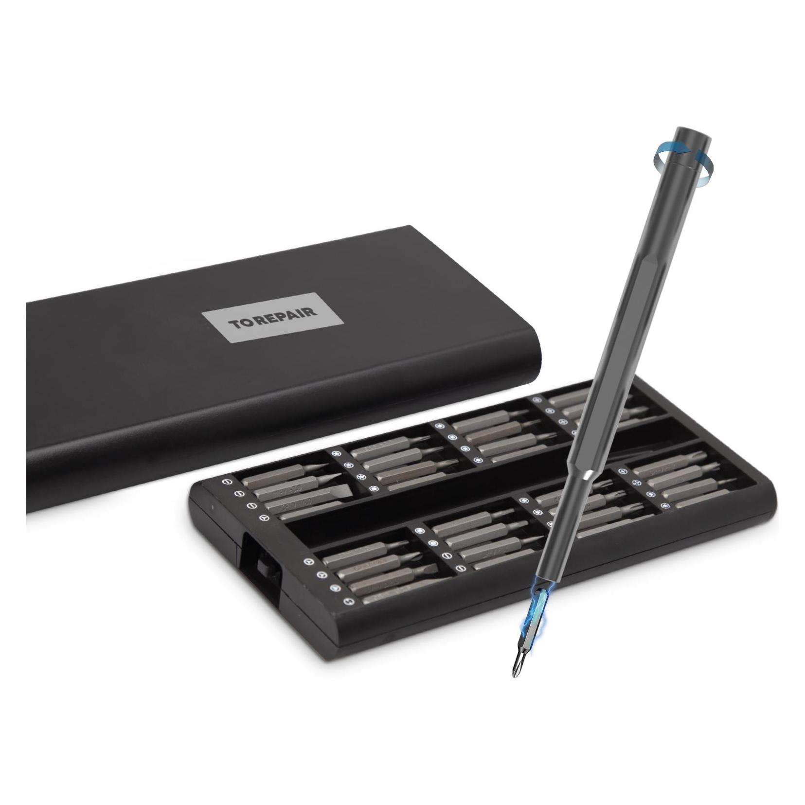 SBS 33-in-1 Präzisionsschraubendreher-Set mit Aluminiumgriff (TESCREWSET33K)