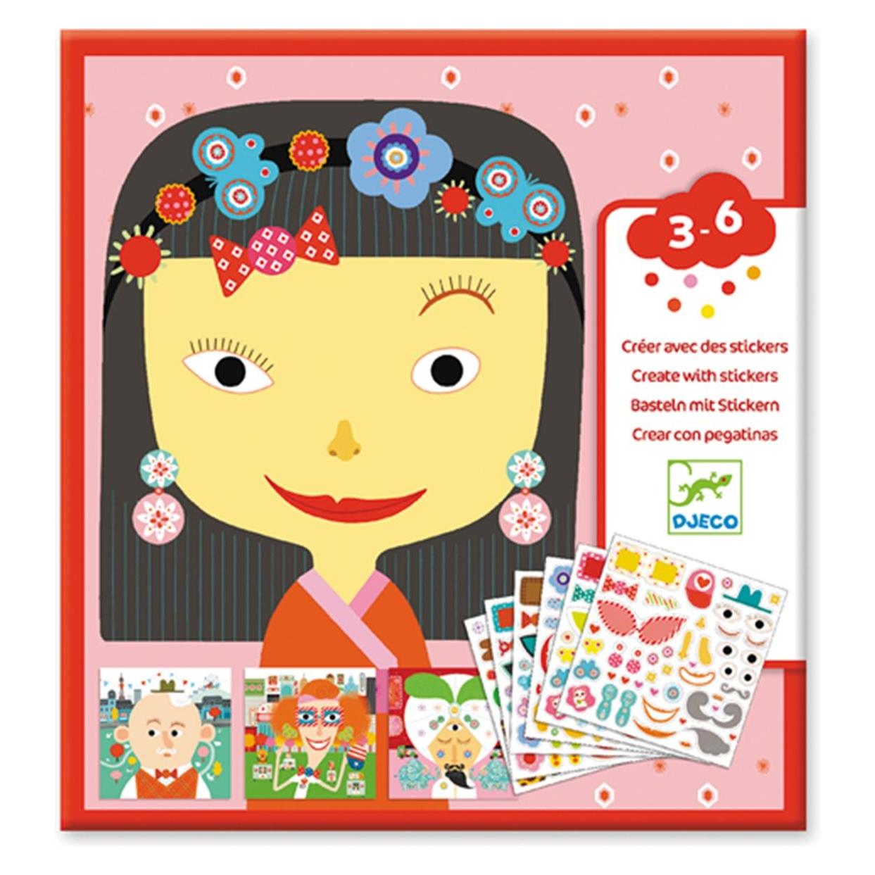 Djeco Sticker und Basteln Unterschiede (160 Sticker) (3070900089341)
