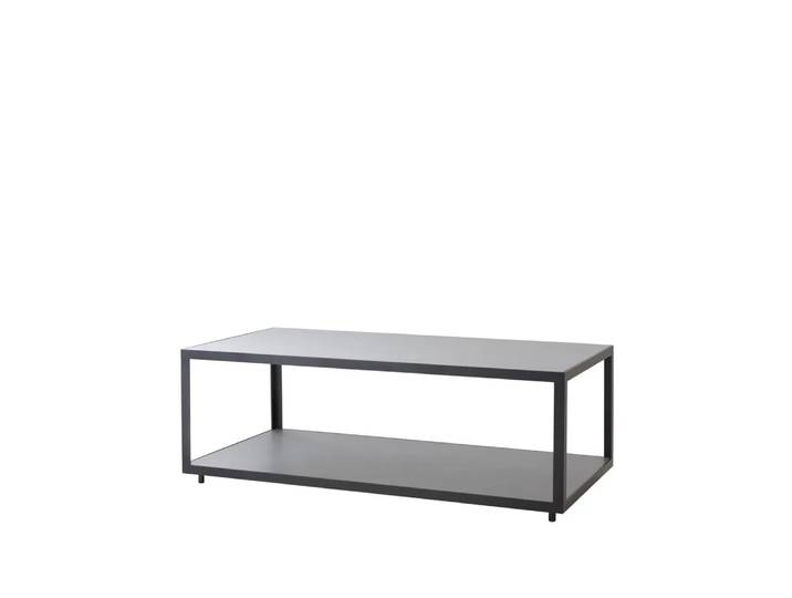 Cane-line Level Couchtisch Keramik 62x122 cm Light Grey-Lava Grey