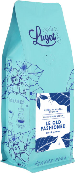 Cafés Lugat - Le Old Fashioned -gemahlener Kaffee Für French Press 230 G - MaxiCoffee