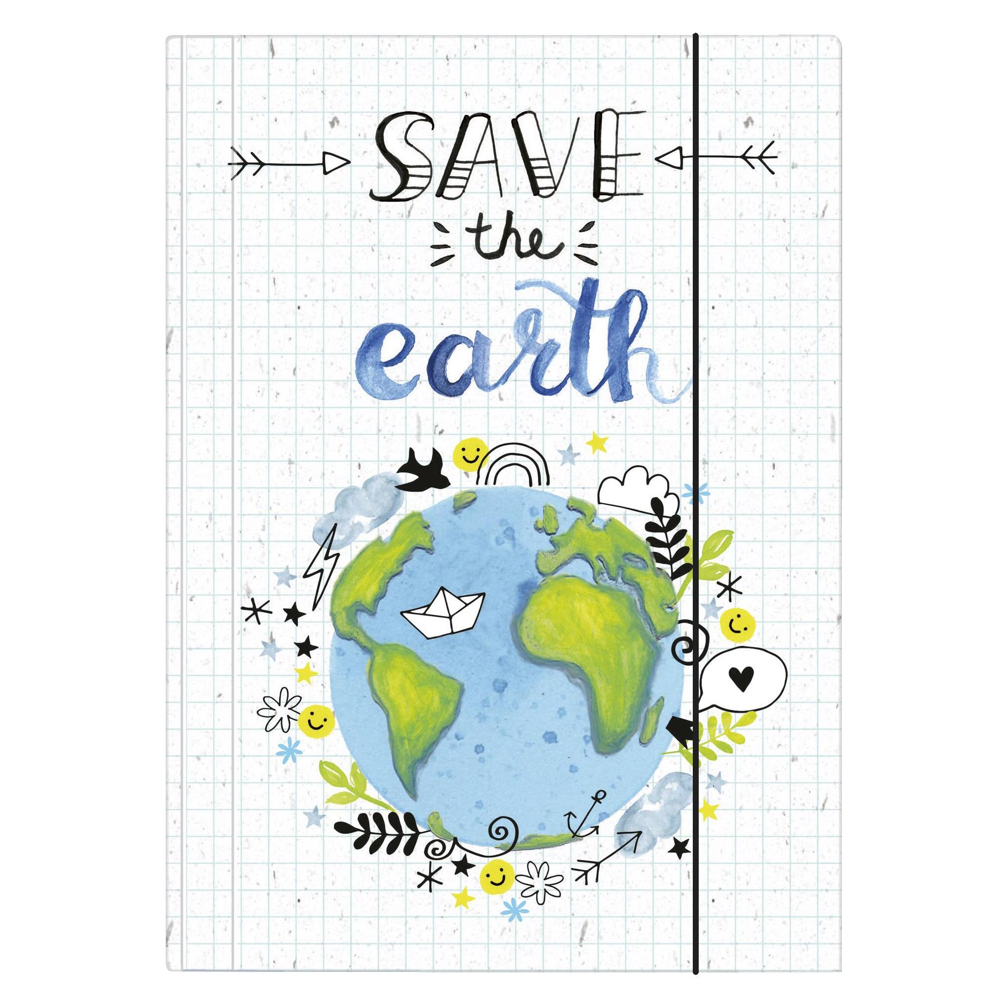 Veloflex Zeichenmappe Save the earth DIN A3 Weltkugel (A3) (4432981)
