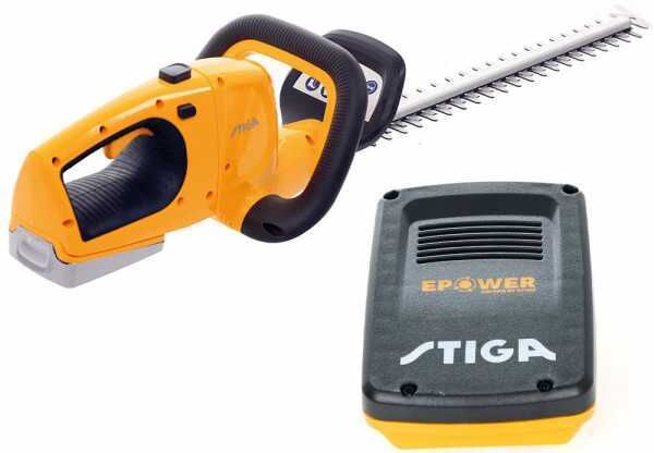 Stiga HT 100e KIT - Taille-haie à batterie - 20V/2Ah - Lame de 55 cm