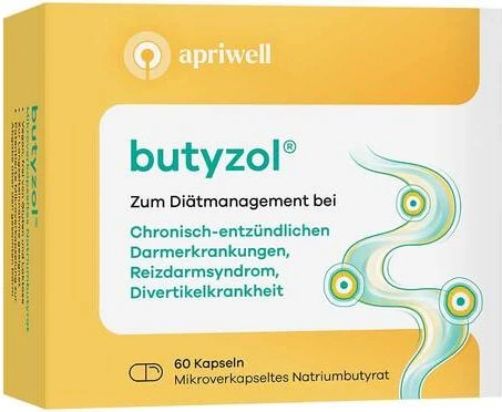 Butyzol mikroverkapsel.Natriumbutyrat Apriwell HKP 60 St Hartkapseln