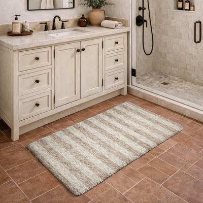 Addison Rugs Premium Washable Super Soft Harbor Stripe Dream Shag Rug