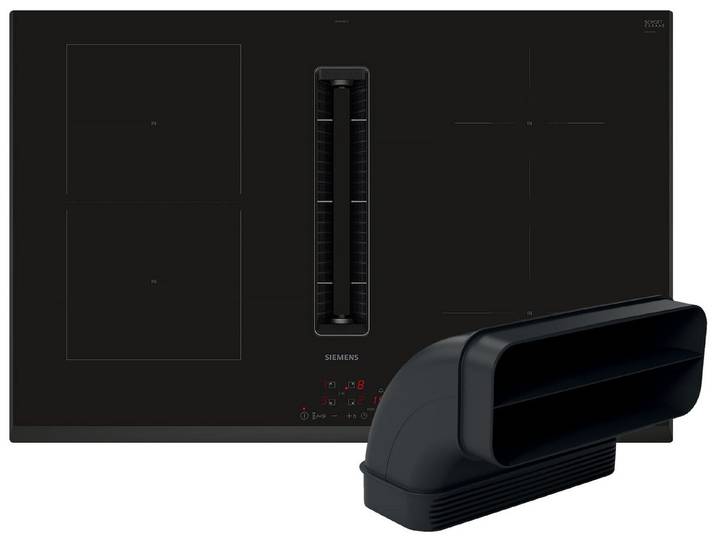 SIEMENS Kochfeld mit Dunstabzug ED851BGA7, Powerboost-Funktion, Timer, TouchControl-Bedienung