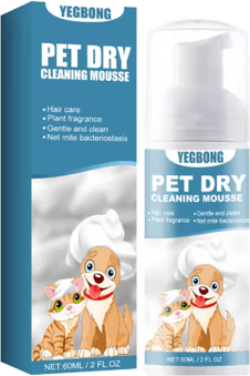 Inspire Picks YEGBONG No Rinse Pet Dry Shampoo Gentle Odor Neutralizing Foam For Dogs & Cats 1pc