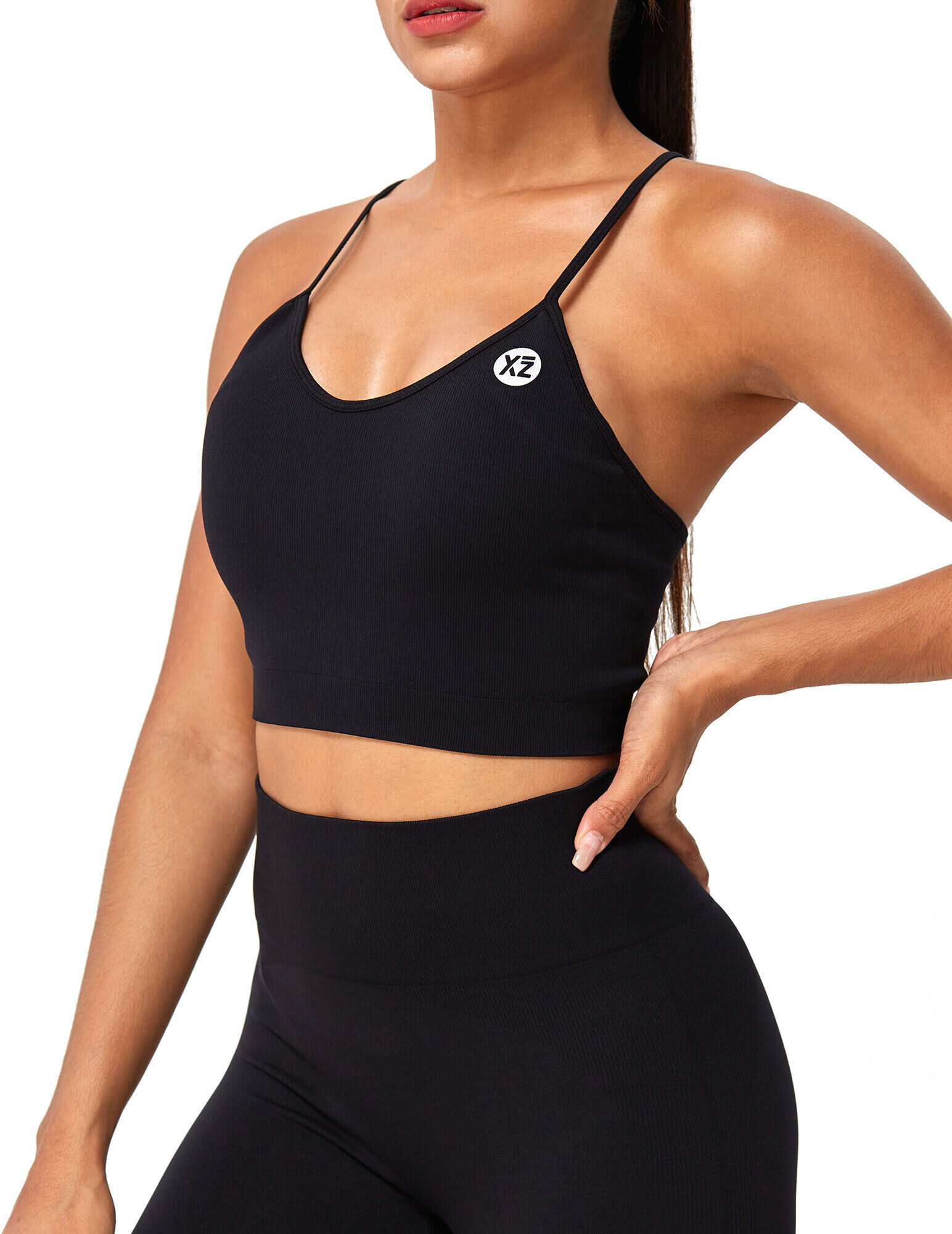 Sportanzug YEAZ "Set CHARM", Damen, Gr. S, schwarz, Obermaterial: 87% Nylon NY. 13% Elasthan EL., Sportanzüge Sportanzug