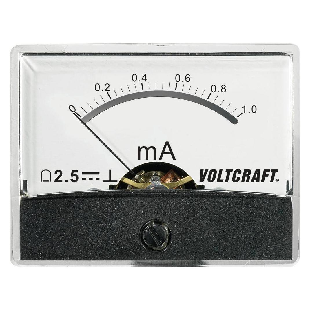 Voltcraft Einbau-Messgerät AM-60X46/1mA/DC (AM-60X46/1MA/DC)