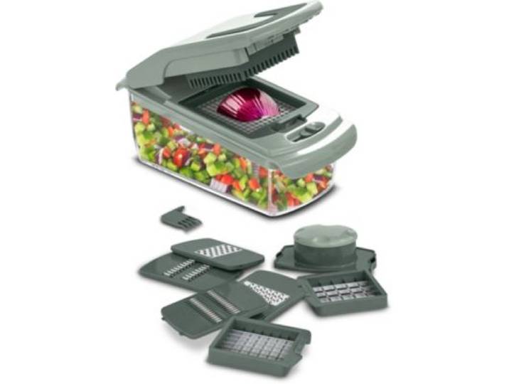 Essentielb - Mandoline Multifonction Avec Recipient Vert Sauge
