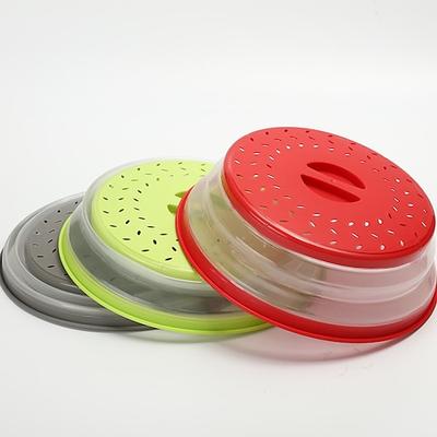 Zusammenklappbare Mikrowellenabdeckung, Mikrowellendeckel, multifunktionaler Mikrowellen-Spritzschutz, Mikrowellen-Tellerabdeckung mit Dampfentlüftung, Küchengeräte, Küchenutensilien
