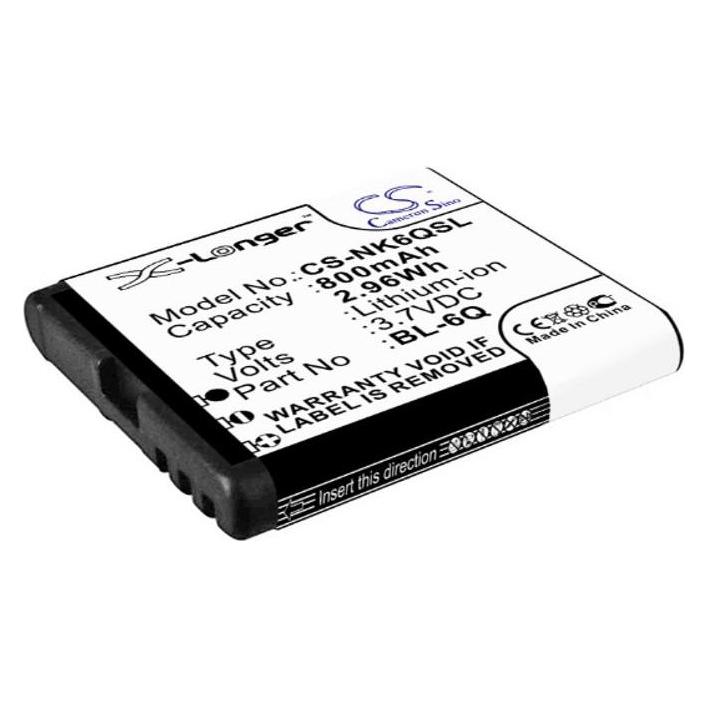 NoName Battery for BL-6Q replacement battery (1 Stk., Gerätespezifisch) (BL-6Q)