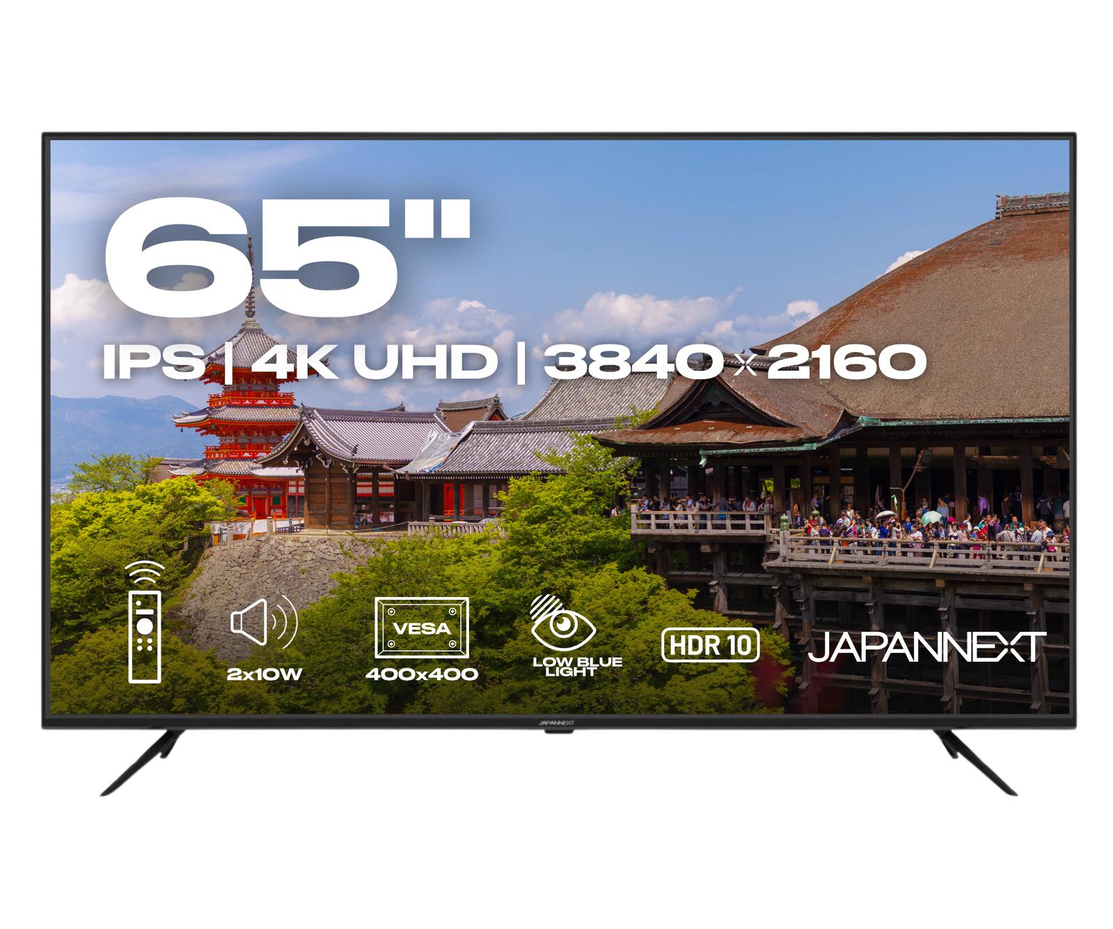 JapanNext 4K UHD Fernseher 165,1cm (65") JN-IPS650UHD60F