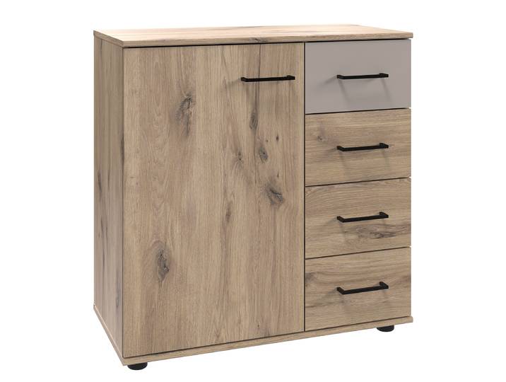 Commode Belgrade 81cm Bois/Marron