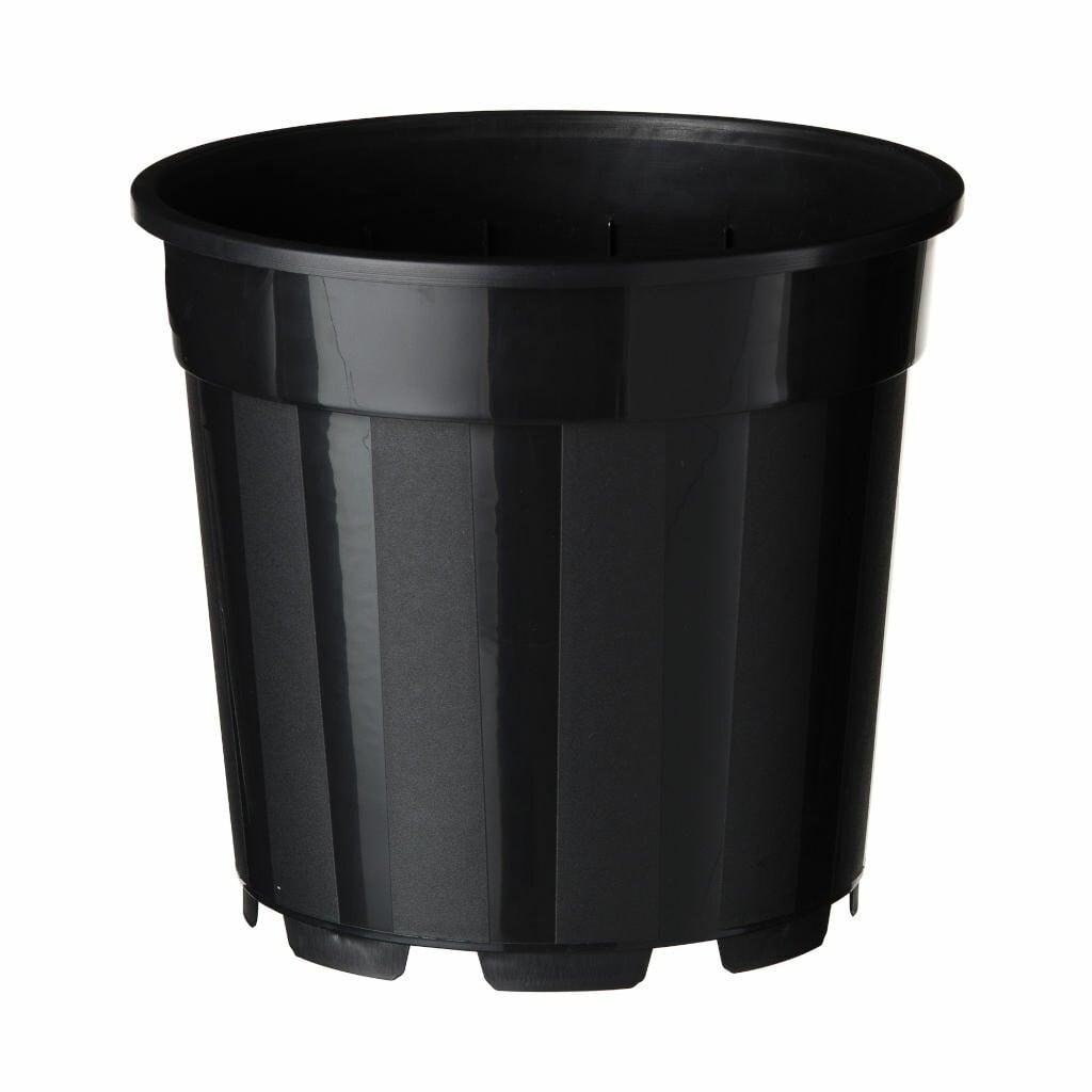 Nature planter met afwatering zwart 10 liter