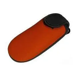 Neoprentasche mit Klettverschluß, Karabiner-Haken und Gürtelschlaufe, universell einsetzbar, rot