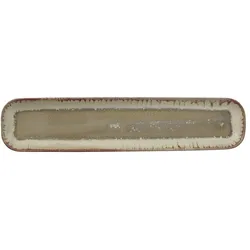 Bloomingville Servierplatte Heather braun, Steingut, 41 x 9 x 2.5 cm