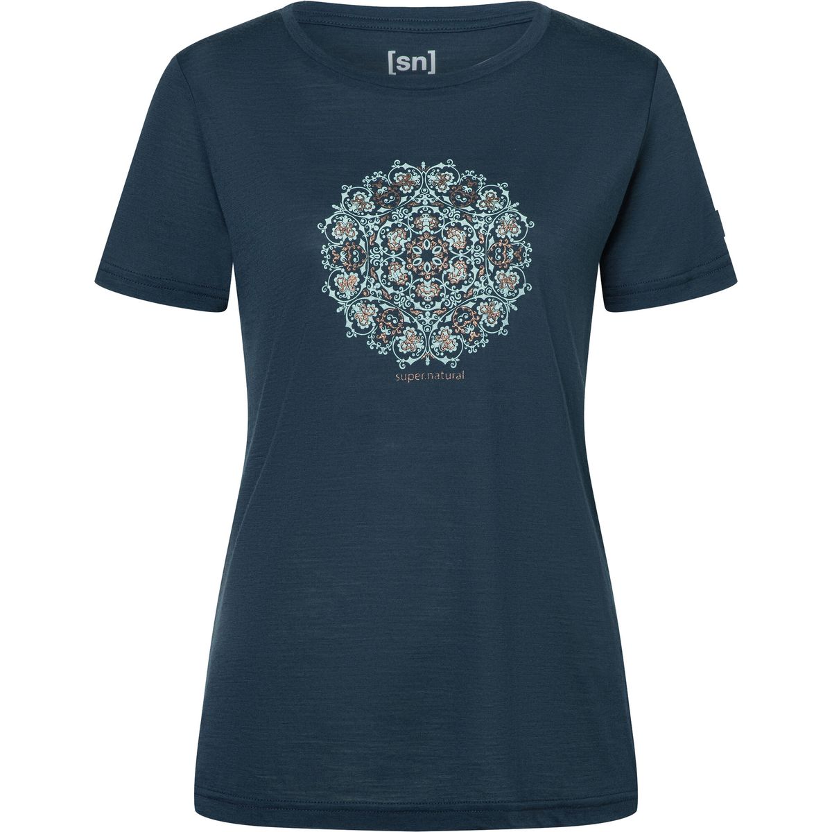 Super.Natural W Ornament Tee blueberry/light jade/copper (94C) M SNWP0309794CM
