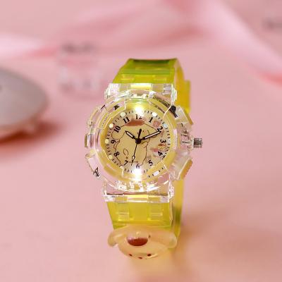 Tiny Tots Teens Trends Cute Sanrio Kids Wrist Watch 3D Pattern Cinnamoro Kuromi Cartoon Christmas Watchband yellow