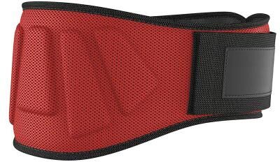 Inspire Select Weight Lifting Waist Belt Adjustable Lumbar Back Support Belt For Gym, Powerlifting, Squats & Strength Training red l