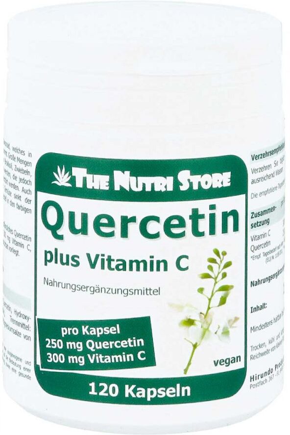 Quercetin 250 mg plus Vitamin C 300 mg Kapseln 120stk