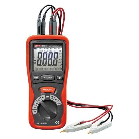 RS PRO DMM with Kelvin (4-wire) small resistanc (CAT III 1000V, Hand-Multimeter) (1938694)
