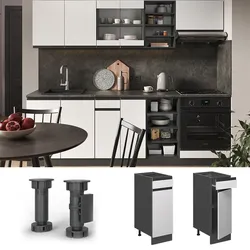 Vicco Schubunterschrank Küchenschrank Küchenmöbel R-Line J-Shape Anthrazit Weiß 30 cm modern