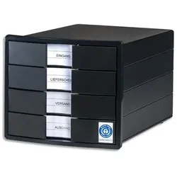 HAN 10128-13 Schubladenbox IMPULS KARMA - A4/C4, geschlossene SchublLaden, öko-schwarz