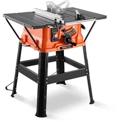VEVOR Tischkreissäge mit Ständer, 254 mm, 1800 W Baukreissäge, 200 mm max. Schnittkapazität, 4800 U/min Schnittgeschwindigkeit, mit 24-Zahn-Sägeblatt, Gehrungssäge für Holzbearbeitung und Möbelbau