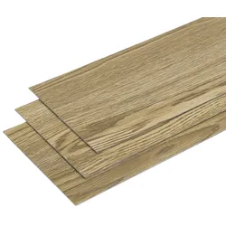 Home Nature Wohnkonzept PVC Bodenbelag selbstklebend, 5 m2 (36 Stk) PVC-Dielen mit Basiskleber, wasserdicht & rutschfest, Holzoptik