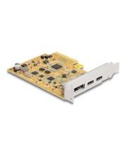 Delock PCI Express x4 Karte zu 1 x extern USB Type-C 10 Gbps Buchse+ 1 Digital/Daten PCI-Express (90161)