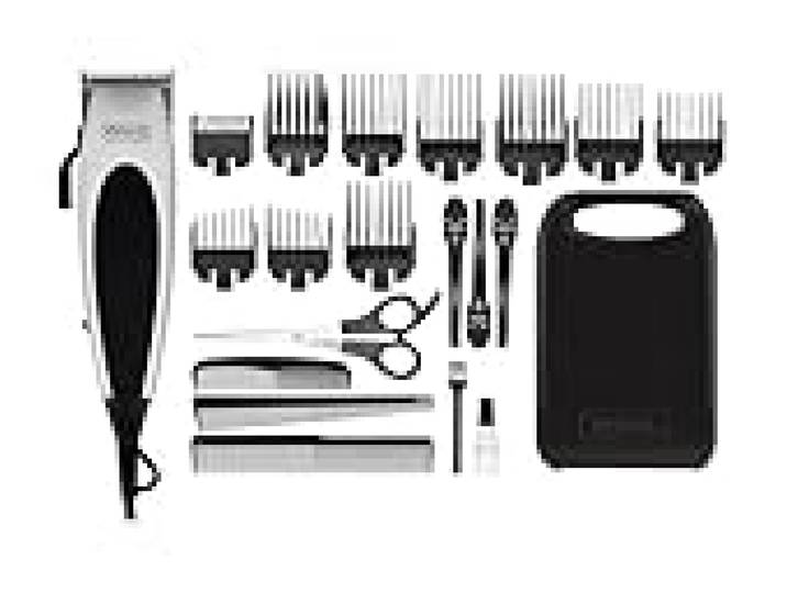 Wahl Home Pro Corded Hair Clipper, tondeuse à cheveux pour hommes, coupe de cheveux à domicile, set de tondeuses, kit de toilettage, tondeuse à fil, lames de coupe de précision