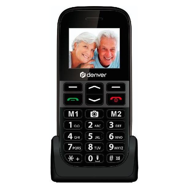 Denver BAS-18500MNB Enkel knapp-telefon med kamera (1.77") (113121000130)